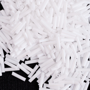 MIYUKI Slender Bugle 6mm – Matte White AB (#402FR) MIYUKI Slender Bugle 6mm – Matte White AB (#402FR)