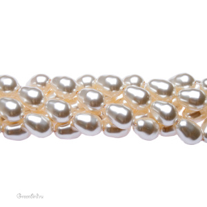 Жемчуг капля 11x8мм #5821 Creamrose Light (#618)