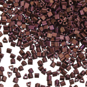 Бисер TOHO Triangle 11/0 матовый, розово-лиловый мокко (#703), 10 г