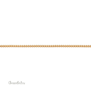 Цепочка панцирная тонкая 1,3 мм, золото, 10 см (9A044), Корея