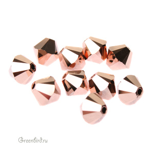 5328 Bicone 6mm – Rose Gold 2X (#001ROGL2)