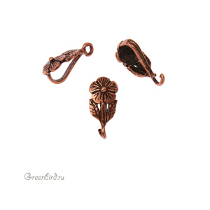 JBB Коннектор-бейл "Цветок", ант. медь (JB-7457)