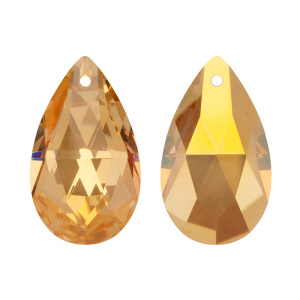 Crystalbird 6106 подвеска Капля 28 мм, Crystal Sunshine (#001SH), 1 шт.