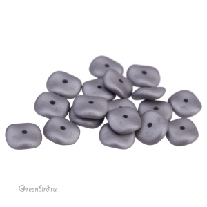 Wavelet Bead 10mm, Metallic Steel, 1 шт. (#29403)