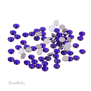 2058 Кристалл холодной фиксации Rose Flatback SS7 – Cobalt (#369), уп. 72шт.