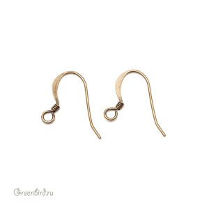 Швензы плоские, ант. латунь, пара (#PK06ABP)