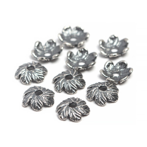 "Шелест листвы", чашечка, ант. серебро, 1 шт. (#С3120) 