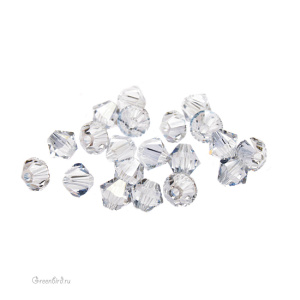 Swarovski 5328 Биконусы 4 мм, голубая дымка (#001BLSH), уп. 20 шт.