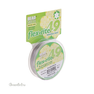 Тросик Flex-Rite 49 – 0,45 мм, жемчужно-серебристый 100 фт #FL49X(018PS)100