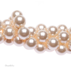 Swarovski 5810 Жемчуг 12 мм, кремово-розовый (#621), 1 шт.
