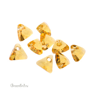Swarovski 6628 подвеска Треугольник 8 мм, светлый топаз (#226), 1 шт.