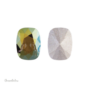 Swarovski 4568 Кушон 8x6 мм, иризирующий зеленый (#001IRIG), 1 шт.
