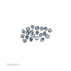 5328 Bicone 3mm – Aquamarine Satin (#202SATIN)