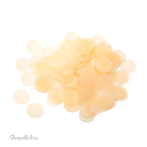 Пайетки 10мм плоские Avorio (#816F)