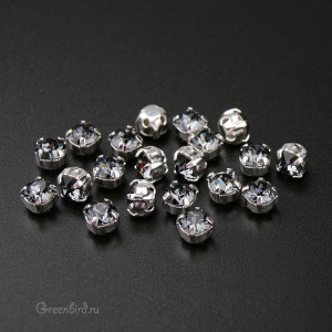 Swarovski 53200 Шатон Монтис SS16, серебро, серебряная ночь (#001SINI), уп. 20 шт.