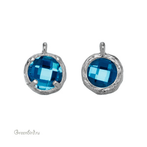 Подвеска круглая с кристаллом, 7,5 мм, родий, Montana (#SVA-FIAN-161R) Подвеска круглая с кристаллом, 7,5 мм, родий, Montana (#SVA-FIAN-161R)