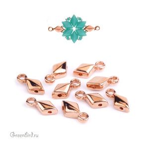 CYMBAL Концевик "Sykia" для GemDuo, розовое золото, 1 шт. (#GD-012209-RG)