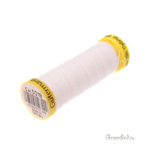 Нить эластичная Gutermann, белый (#5019)