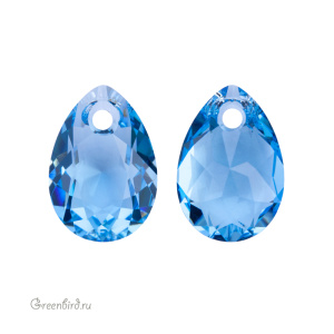 Swarovski 6433 подвеска Капля 11,5 мм, аквамарин (#202), 1 шт.