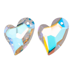 Crystalbird 6261 подвеска Сердце 27 мм, Crystal (#001AB), 1 шт.