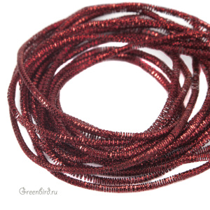 Канитель трунцал 1.5 мм, темно-красный (KAN2076)