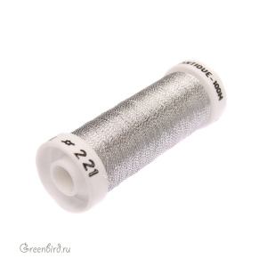 Металлизированная нить AVAS Antique, ант. серебро, 100 м (#221)