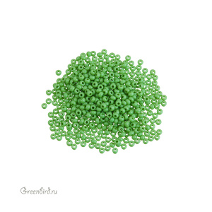 Бисер чешский PRECIOSA Czech круглый 11/0, GREEN OP (#53250), 10 г