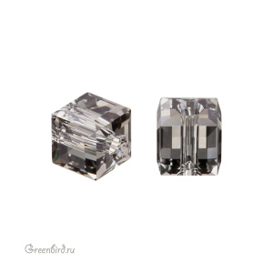 Swarovski 5601 Бусина Куб 4 мм, черный алмаз (#215), 1 шт.