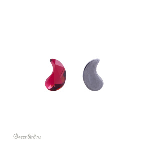 2365 Кристалл с плоским основанием горячей фиксации Paisley Y 6х3,7 мм – Scarlet (#276), 1шт.