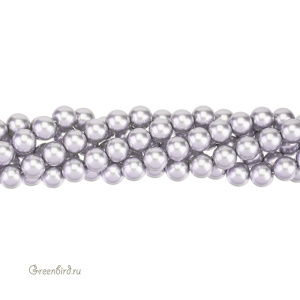 Crystalbird Жемчуг круглый 10 мм, платина, нить (#13)