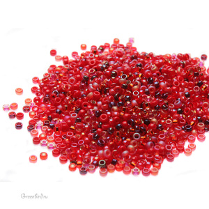 Бисер японский круглый MIYUKI Round 15/0, микс Red Medely (#MIX52), 10 г