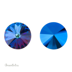 Swarovski 1122 Риволи 16 мм, кастом гелиотроп, 1 шт.