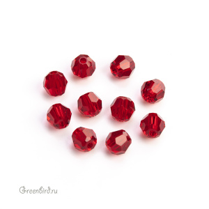 Swarovski 5000 Бусины круглые 4 мм, сиам (#208), уп. 10 шт.