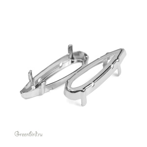 4331 Оправа для Raindrop 30 мм, томпак/родий