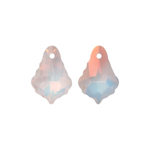 Crystalbird 6090 подвеска Барокко 16 мм, Crystal Pale White Light AB (#001LA), 1 шт.