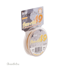 Тросик Flex-Rite 49 – 0,35 мм, 24Kt Gold Plate 10 фт #FLX42111
