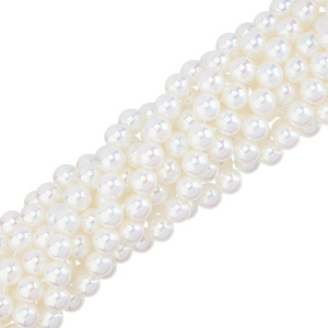 Жемчуг Crystalbird, круглый, 10 мм, Luster Light Cream, нить (#512)