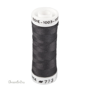 Шелковая нить AVAS Soie 1003, угольно-серый, 150 м (#773)