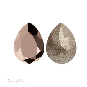 Swarovski 4320 Капля 8х6 мм, розовое золото (#001ROGL), 1 шт.