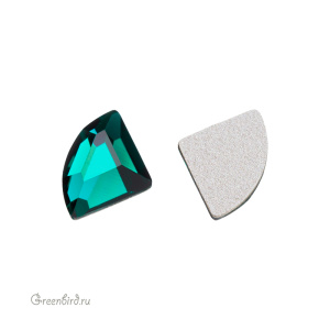 Swarovski 2715 Клеевые стразы Коннектор 6 мм, изумруд (#205), 1 шт.