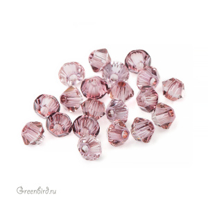 5328 Bicone 3mm – Antique Pink (#001ANTP)