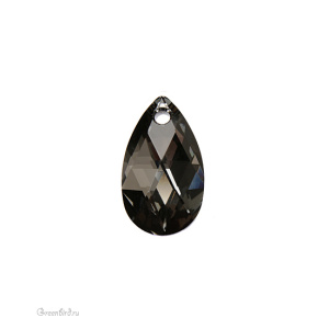 Swarovski 6106 подвеска Капля 16 мм, серебряная ночь (#001SINI), 1 шт.