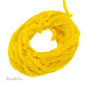 Шелковая синель AVAS, желтая 1 метр (#534)