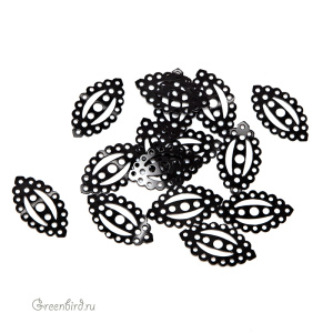 Пайетки LM Paris Fantasy 1216R – Noir, 10 шт (#LMFAN_27)