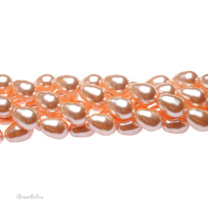 Жемчуг капля 11x8мм #5821 Peach (#300)