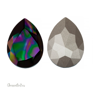Swarovski 4327 Капля 30х20 мм, темный радужный (#001RABDK), 1 шт.