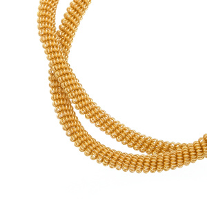 Канитель витая 4 мм, золото (KAN1093)