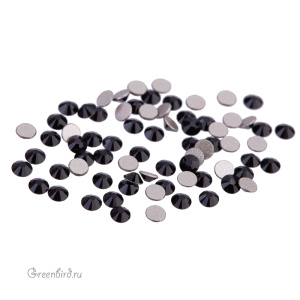Swarovski 2058 Клеевые стразы круглые SS6, черный (#280), уп. 72 шт.