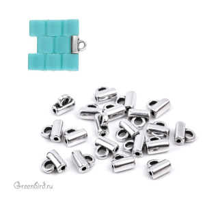 CYMBAL Концевик "Soros" для TILA, ант. серебро, 1 шт. (#TL-012230-SP)