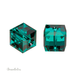 5601 Бусина Cube 8mm - Emerald (#205)